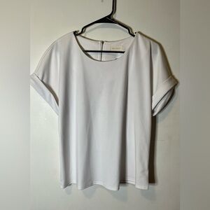 White Melloday short sleeve top size medium